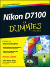 Cover image for Nikon D7100 For Dummies
